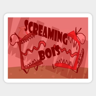 Screaming Bois Sticker